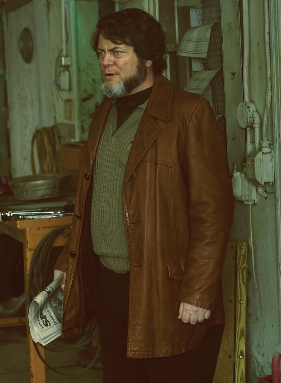 Karl Weathers Fargo 2014 Brown Leather Coat
