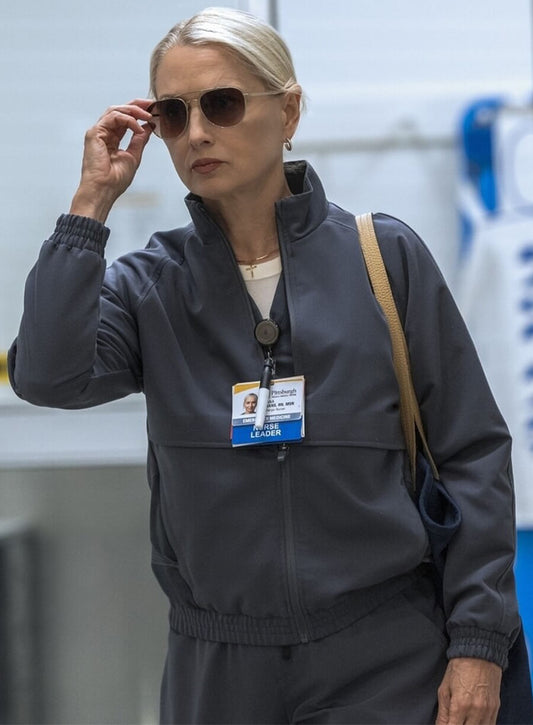 Katherine LaNasa The Pitt Dana Evans Grey Jacket 