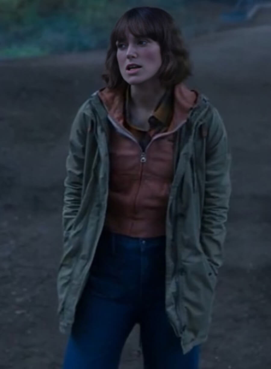 Keira Knightley Black Doves Helen Webb Green Jacket