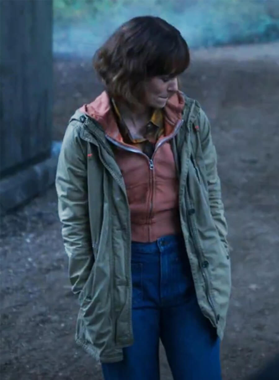 Keira Knightley Black Doves Helen Webb Green Jacket