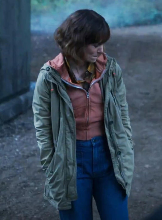 Keira Knightley Black Doves Helen Webb Green Jacket