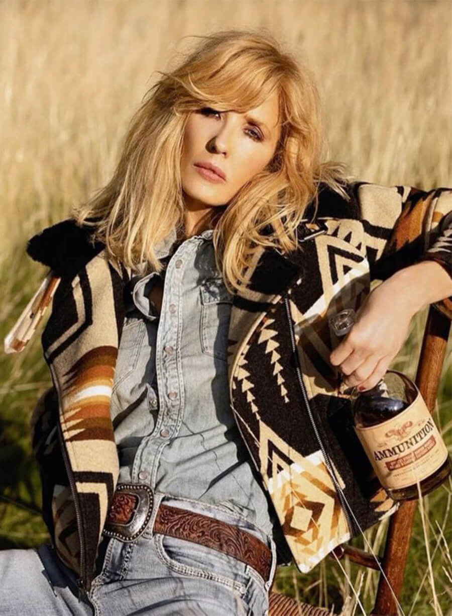 Kelly Reilly Yellowstone Beth Dutton Aviator Jacket