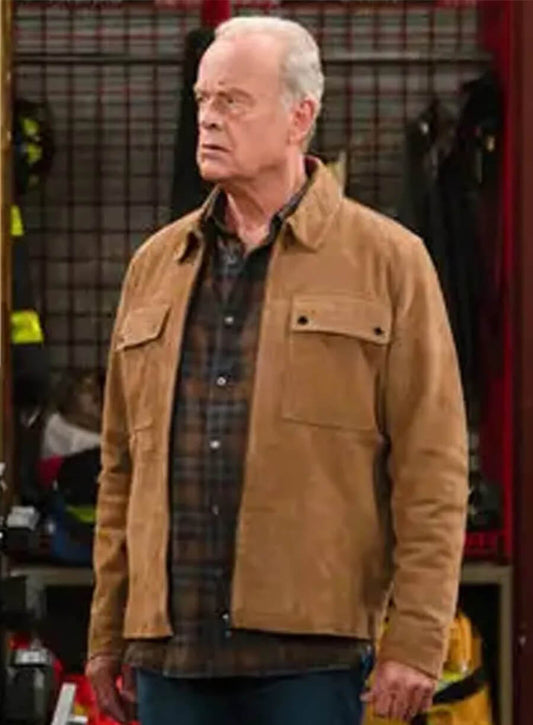  Kelsey Grammer frasier crane Brown Suede Jacket