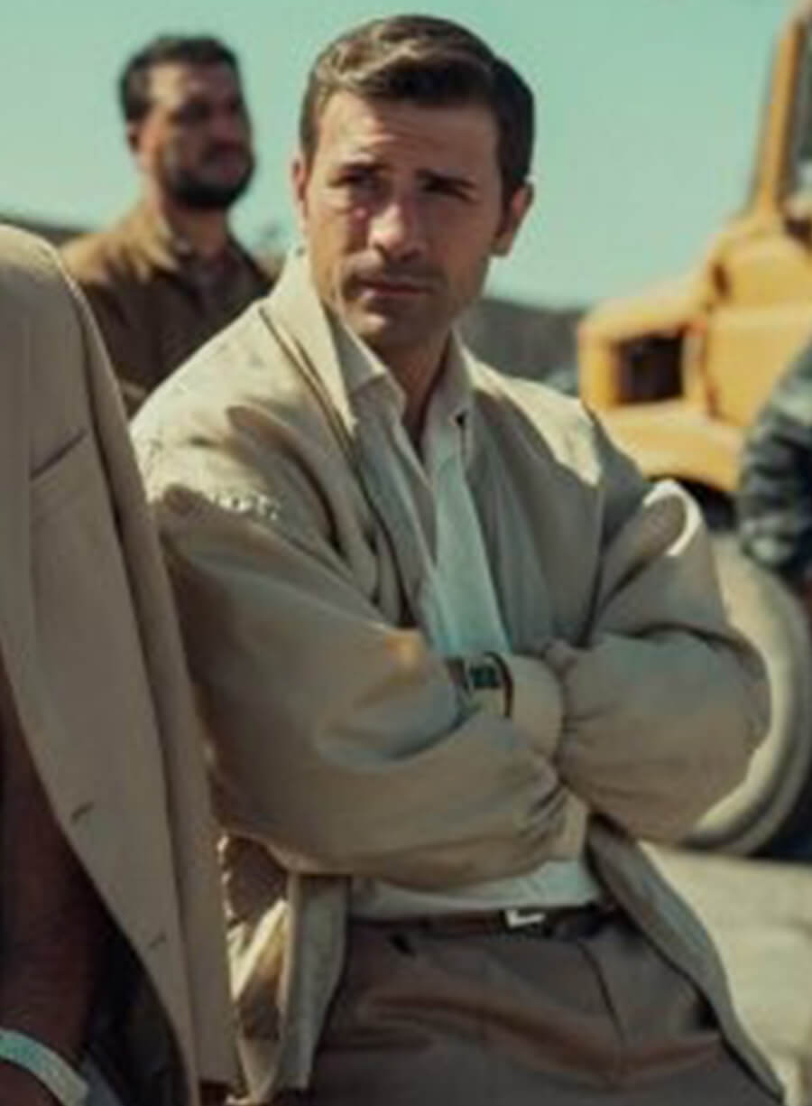 Kem Hassan Legends 2026 Aziz Beige Bomber Jacket 