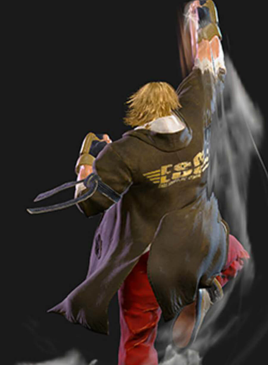Ken ESC Street Fighter 6 Game Brown Coat