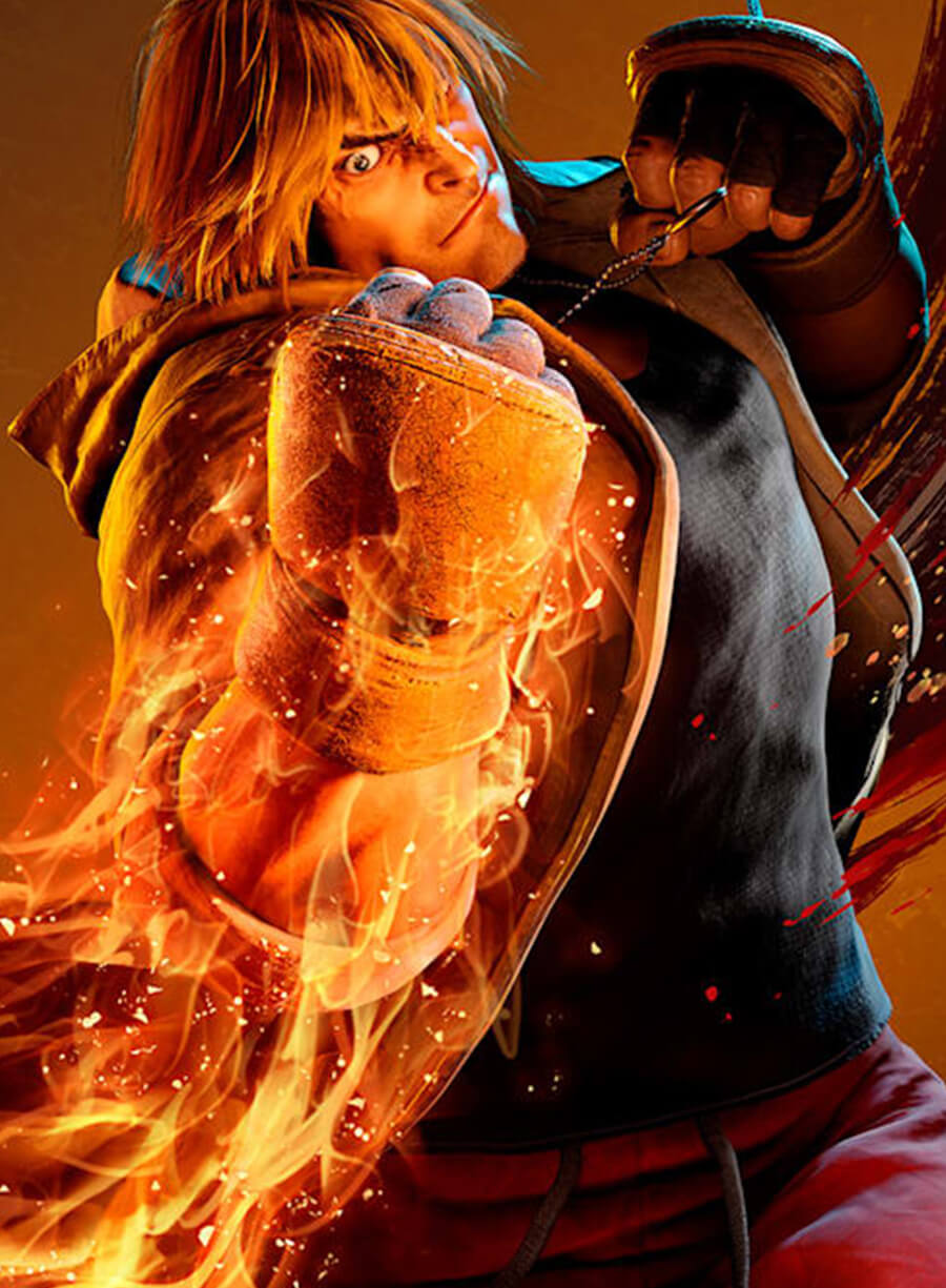 Ken ESC Street Fighter 6 Game Brown Coat