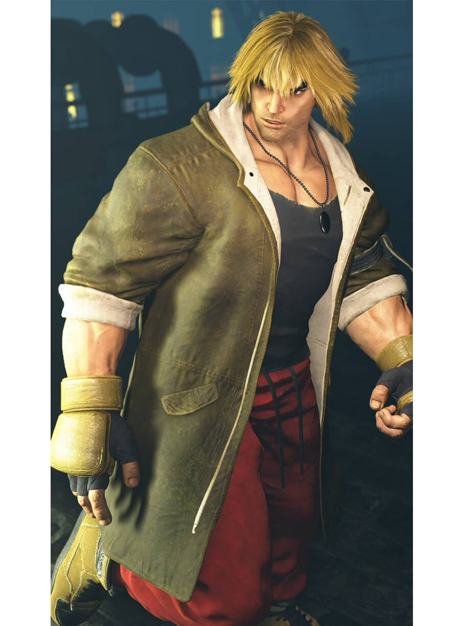 Ken ESC Street Fighter 6 Game Brown Coat