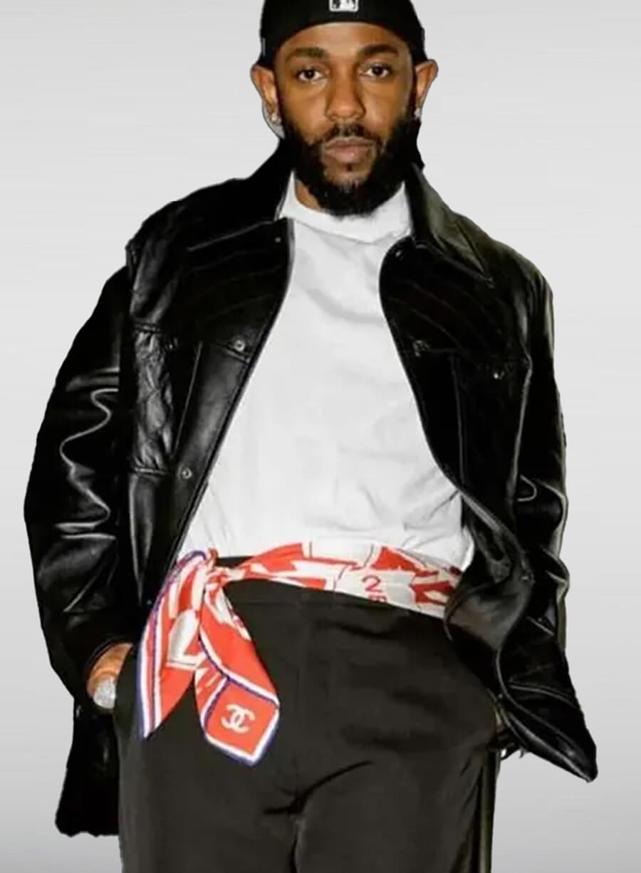 Kendrick Lamar Met Gala Black Leather Jacket