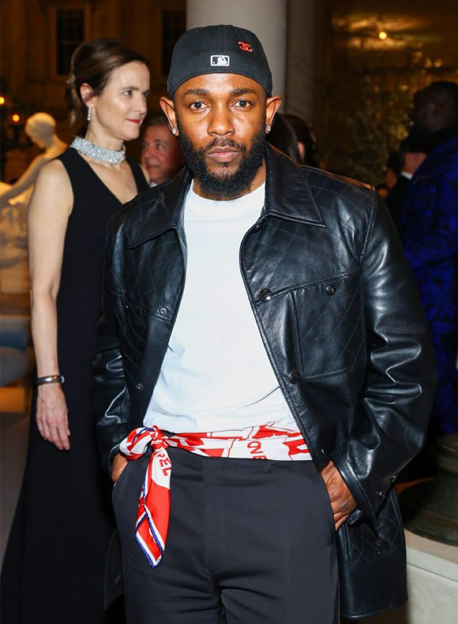 Kendrick Lamar Met Gala Black Leather Jacket