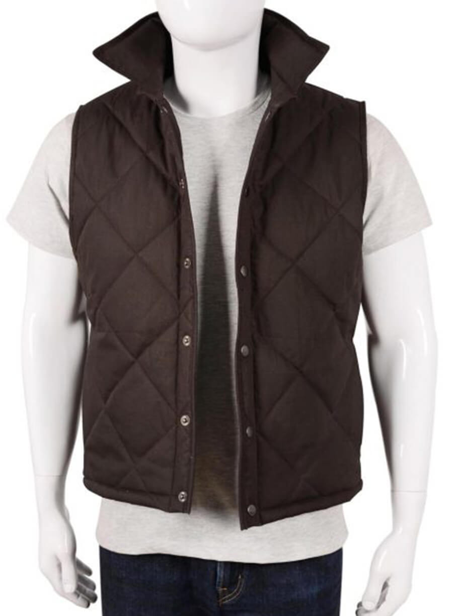 Kevin Costner Yellowstone Joh Dutton Quilted Vest