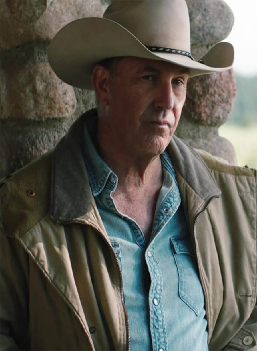 Kevin Costner Yellowstone John Dutton Beige Jacket