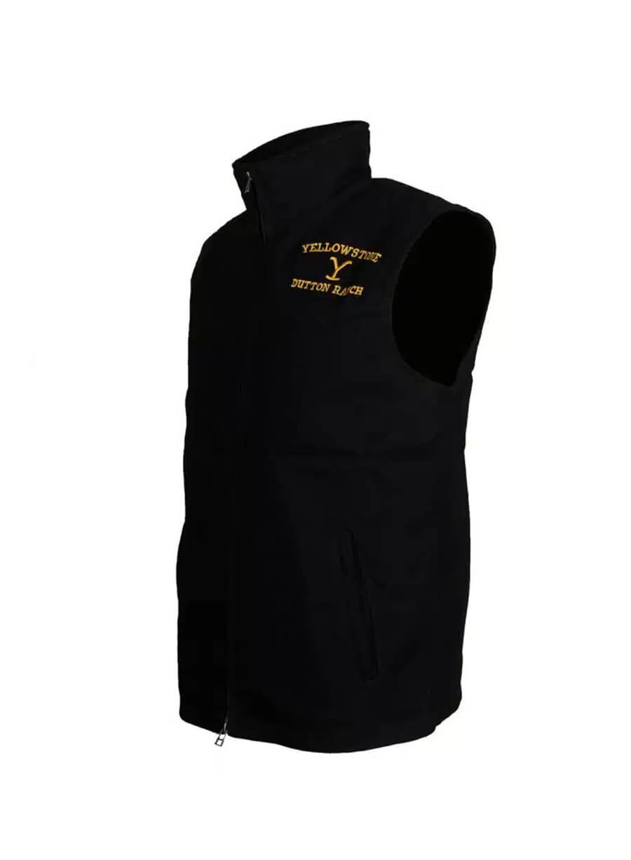 Kevin Costner Yellowstone John Dutton Black Vest