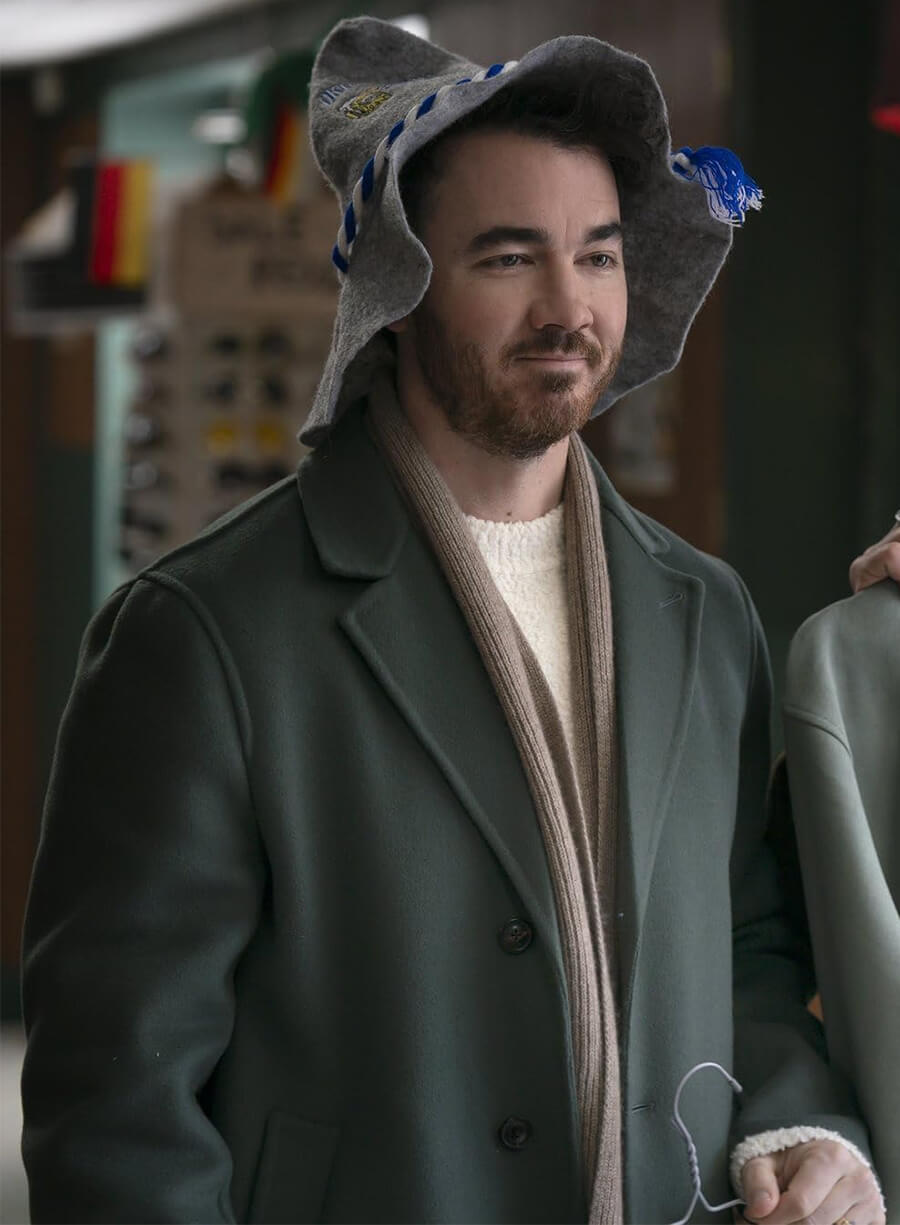 Kevin Jonas A Very Jonas Christmas Wool Coat