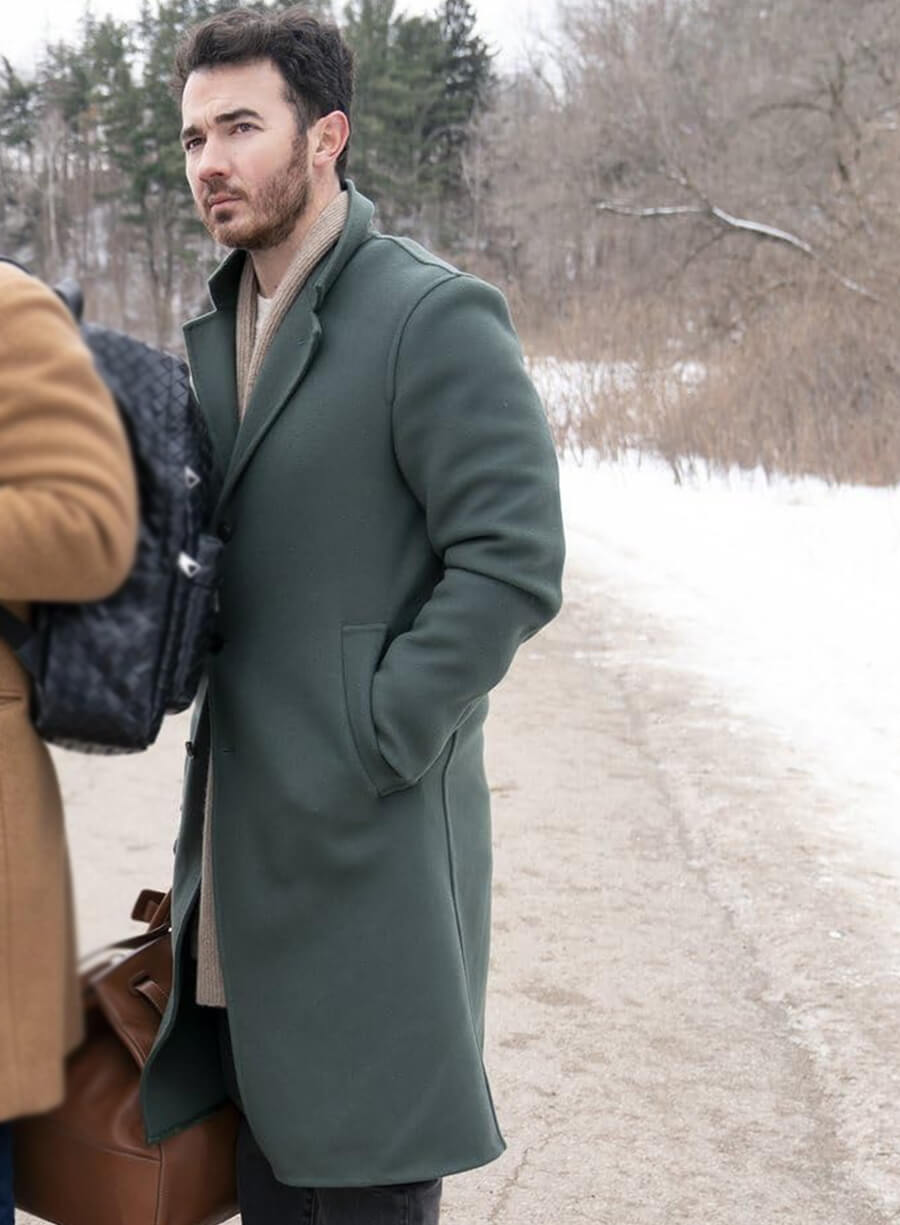 Kevin Jonas A Very Jonas Christmas Wool Coat