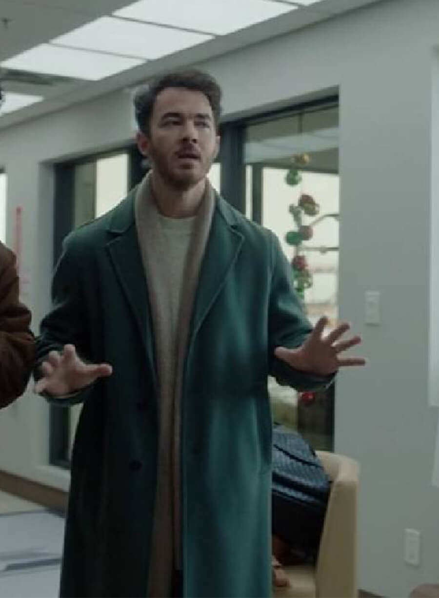 Kevin Jonas A Very Jonas Christmas Wool Coat