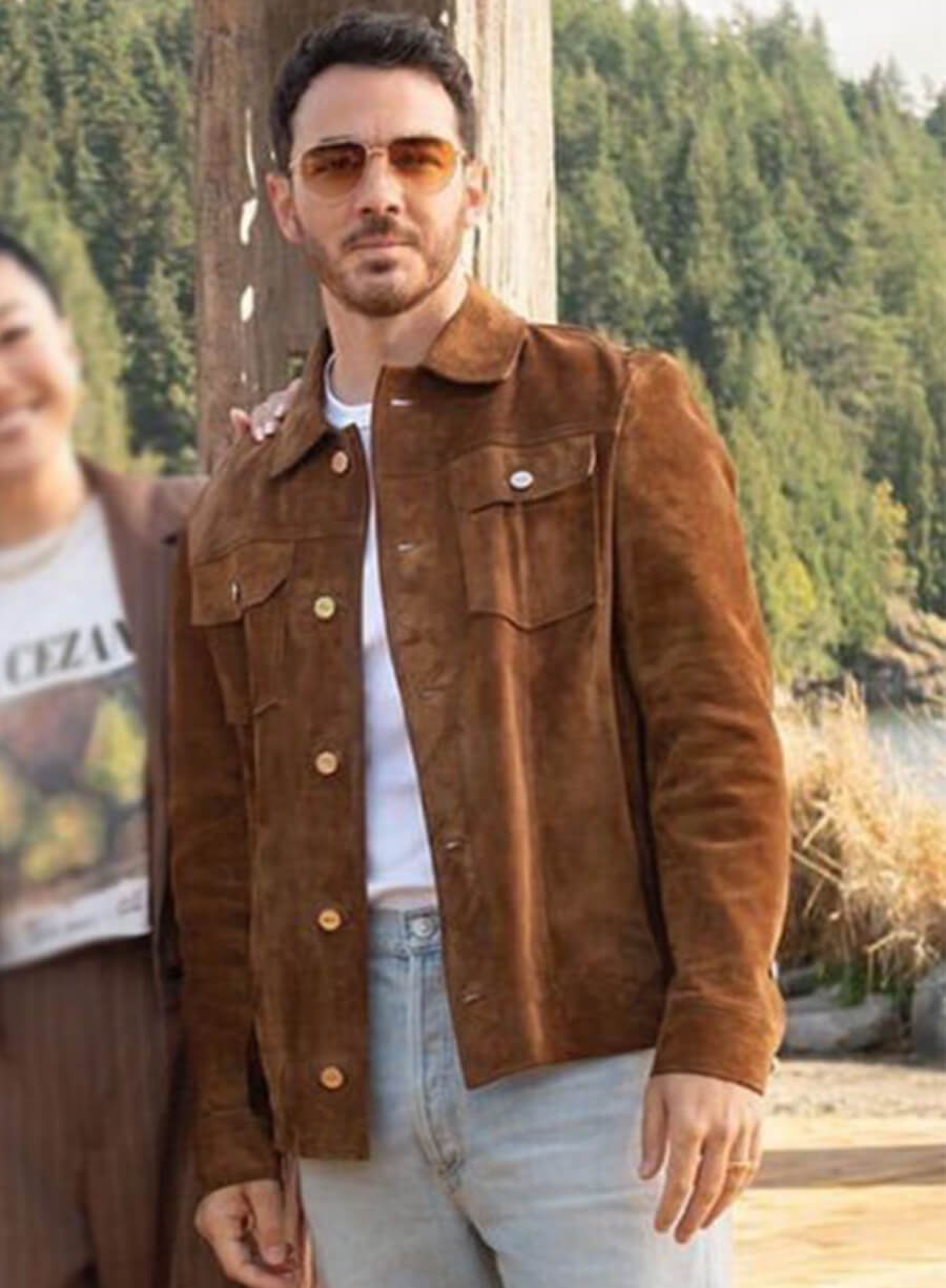 Kevin Jonas Camp Rock 3 2026 Jason Gray Brown Suede Jacket