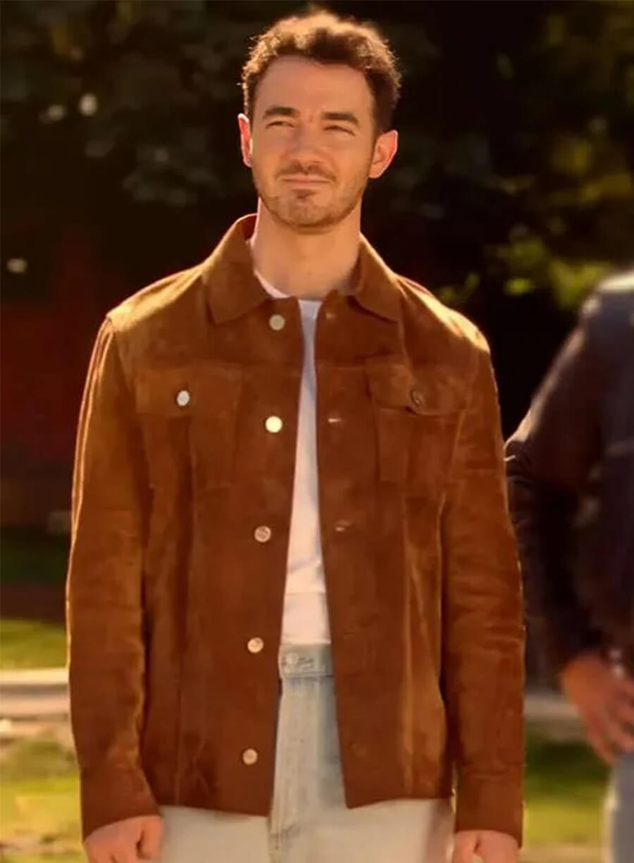 Kevin Jonas Camp Rock 3 2026 Jason Gray Brown Suede Jacket