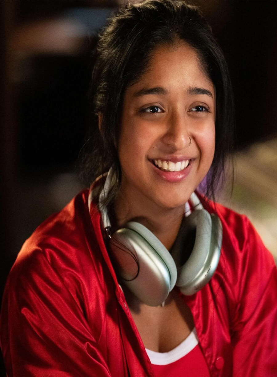 kier Friday 2025 Maitreyi Ramakrishnan Red Jacket