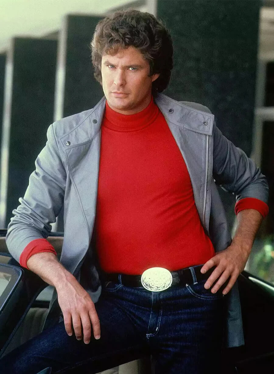 Knight Rider David Hasselhoff Grey Jacket