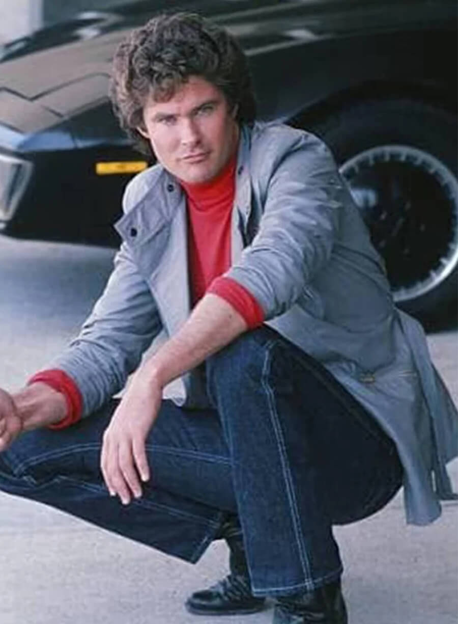 Knight Rider David Hasselhoff Grey Jacket