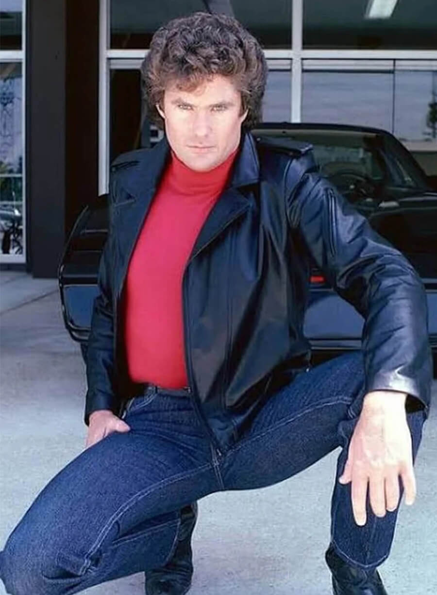 Knight Rider David Hasselhoff Leather Jacket