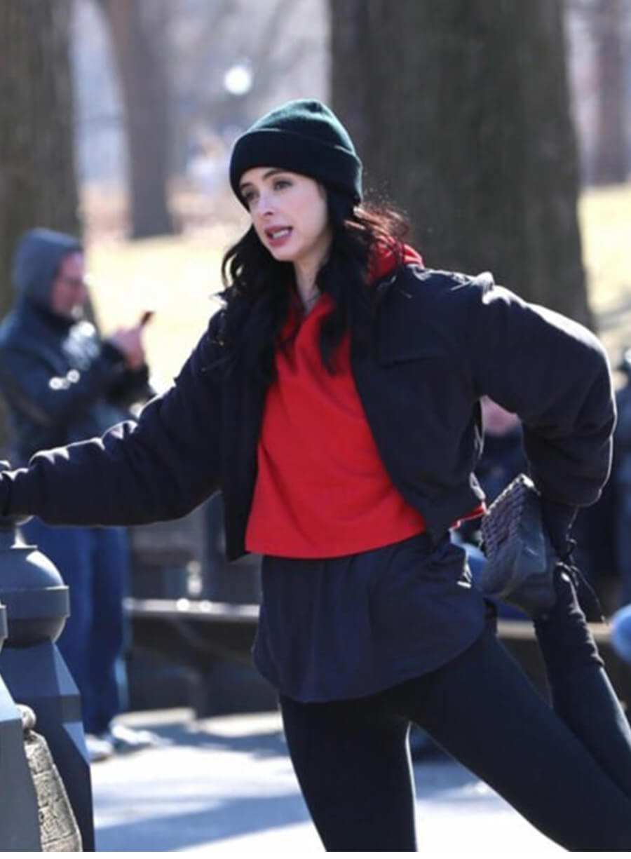 Krysten Ritter Dexter: Resurrection Mia Lapierre Black Cropped Jacket