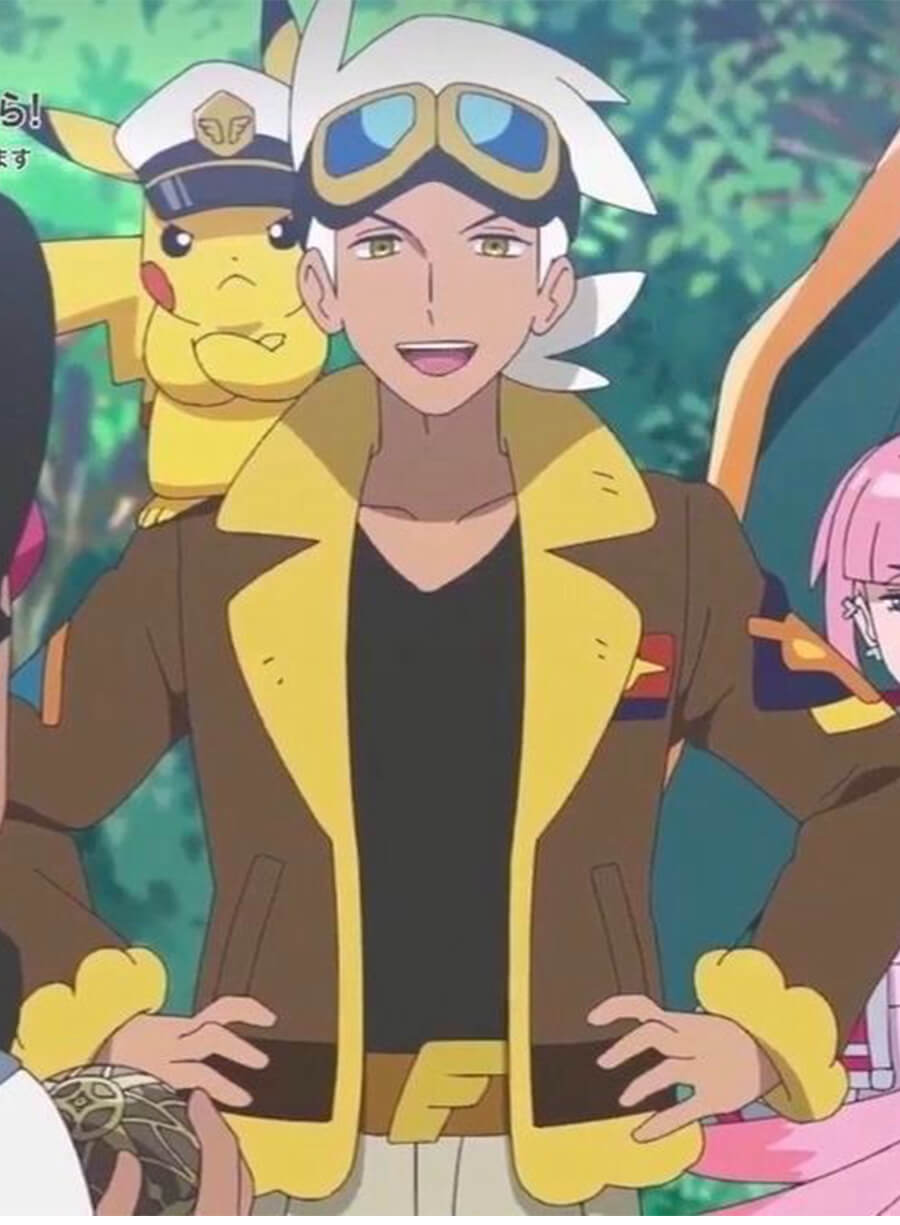 Kyojiohn Pokemon Horizons The Series Brown Jacket