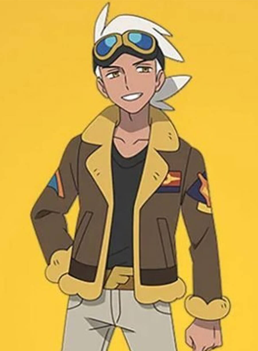 Kyojiohn Pokemon Horizons The Series Brown Jacket