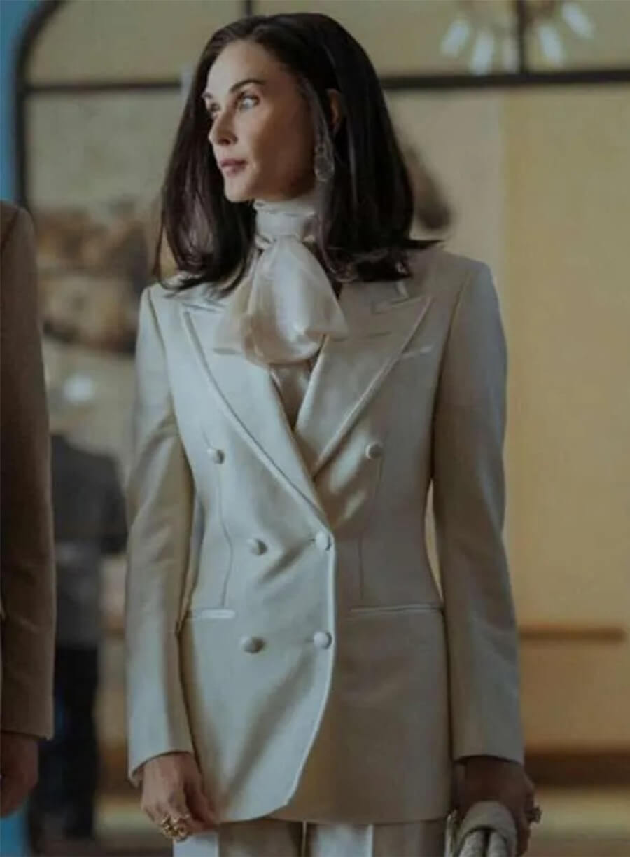  Landman Demi Moore Cami Miller White Blazer