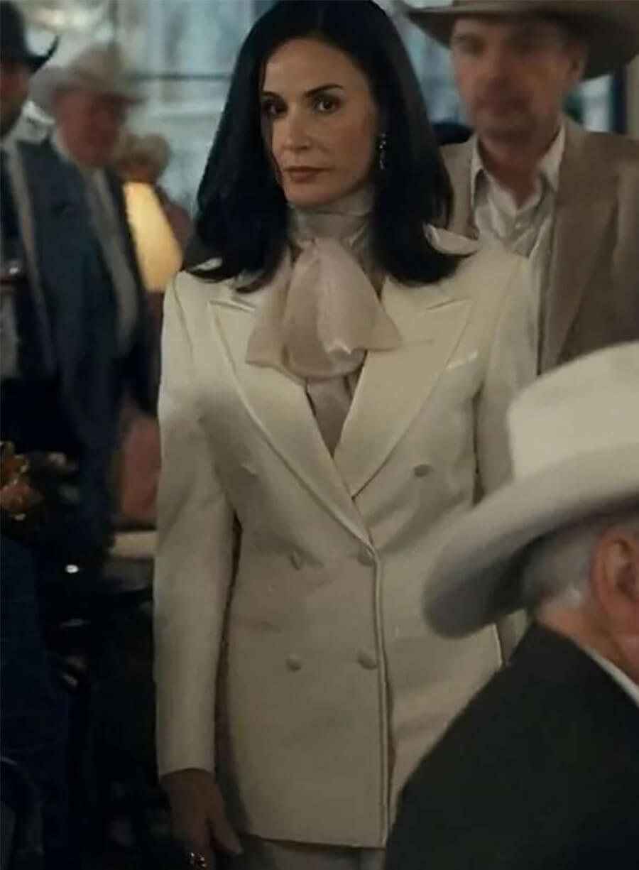  Landman Demi Moore Cami Miller White Blazer