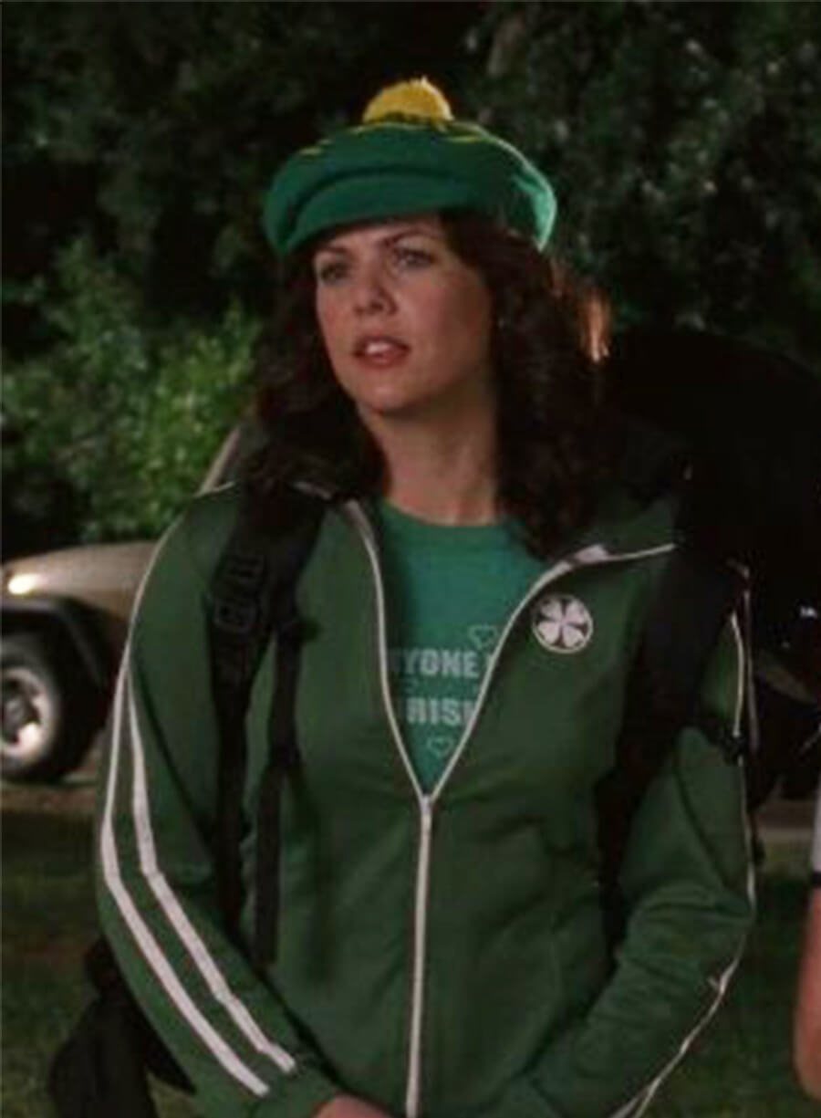 Lauren Graham Gilmore Girls Lorelai Green Track Jacket