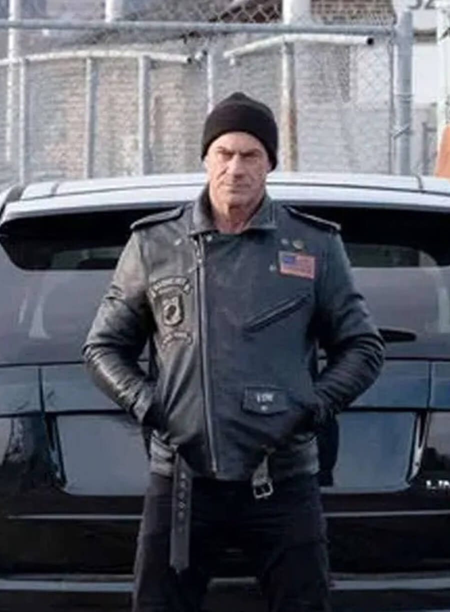 Law and Order Organized Crime S03 Elliot Stabler Leather Jacket