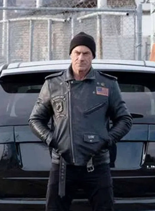 Law and Order Organized Crime S03 Elliot Stabler Leather Jacket
