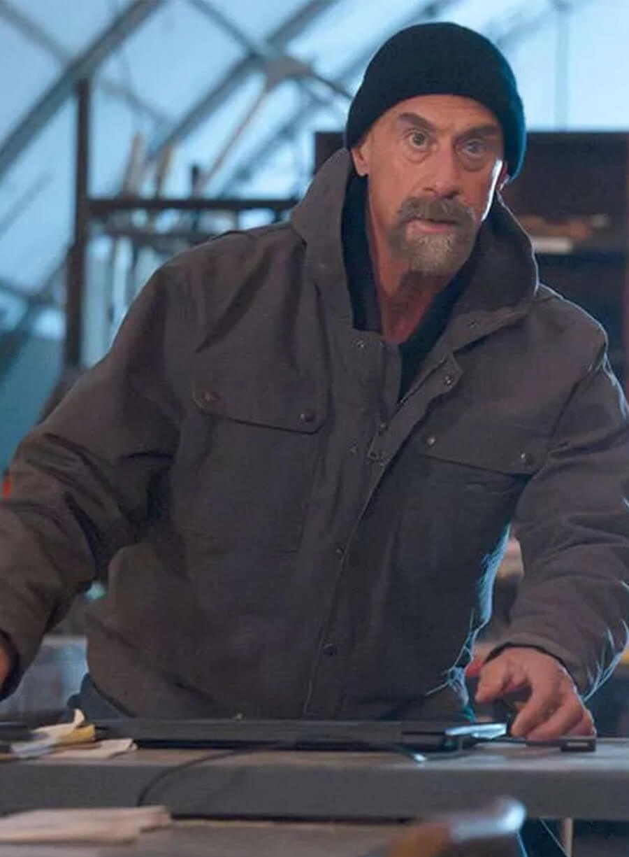 Law and Order Organized Crime S04 Elliot Stabler Grey Hooded Jacket