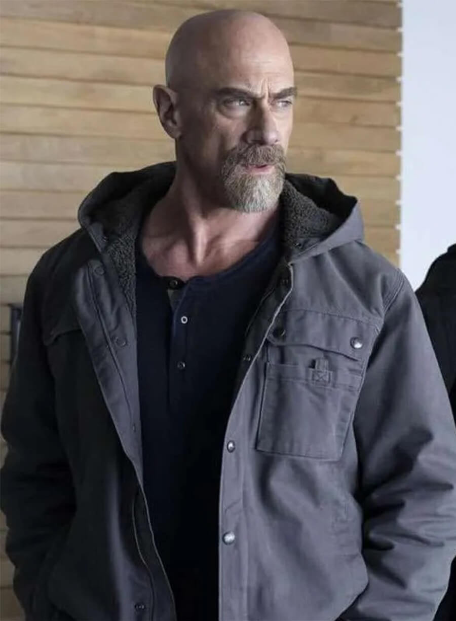 Law and Order Organized Crime S04 Elliot Stabler Grey Hooded Jacket