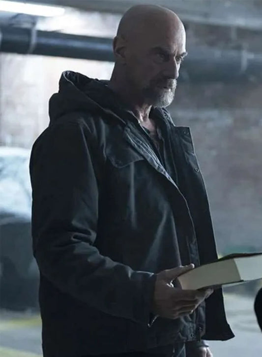 Law and Order Organized Crime S04 Elliot Stabler Grey Hooded Jacket