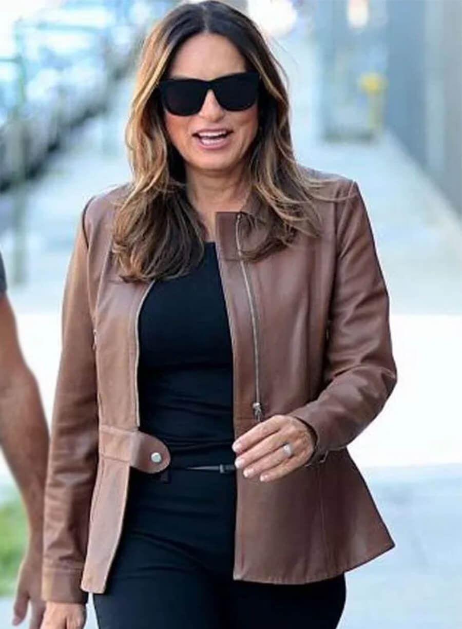 Law & Order: Special Victims Unit Olivia Benson Brown Leather Jacket