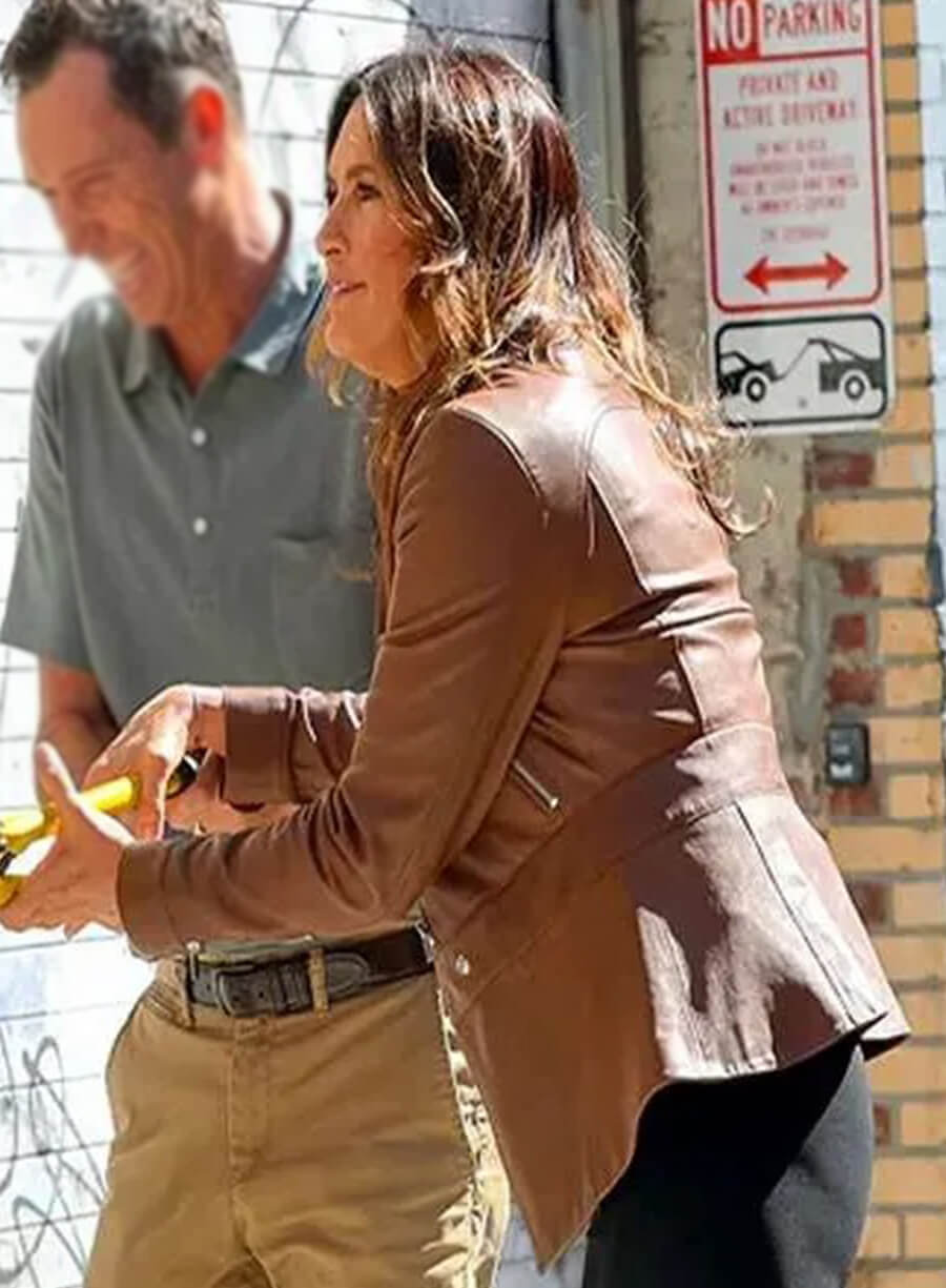 Law & Order: Special Victims Unit Olivia Benson Brown Leather Jacket