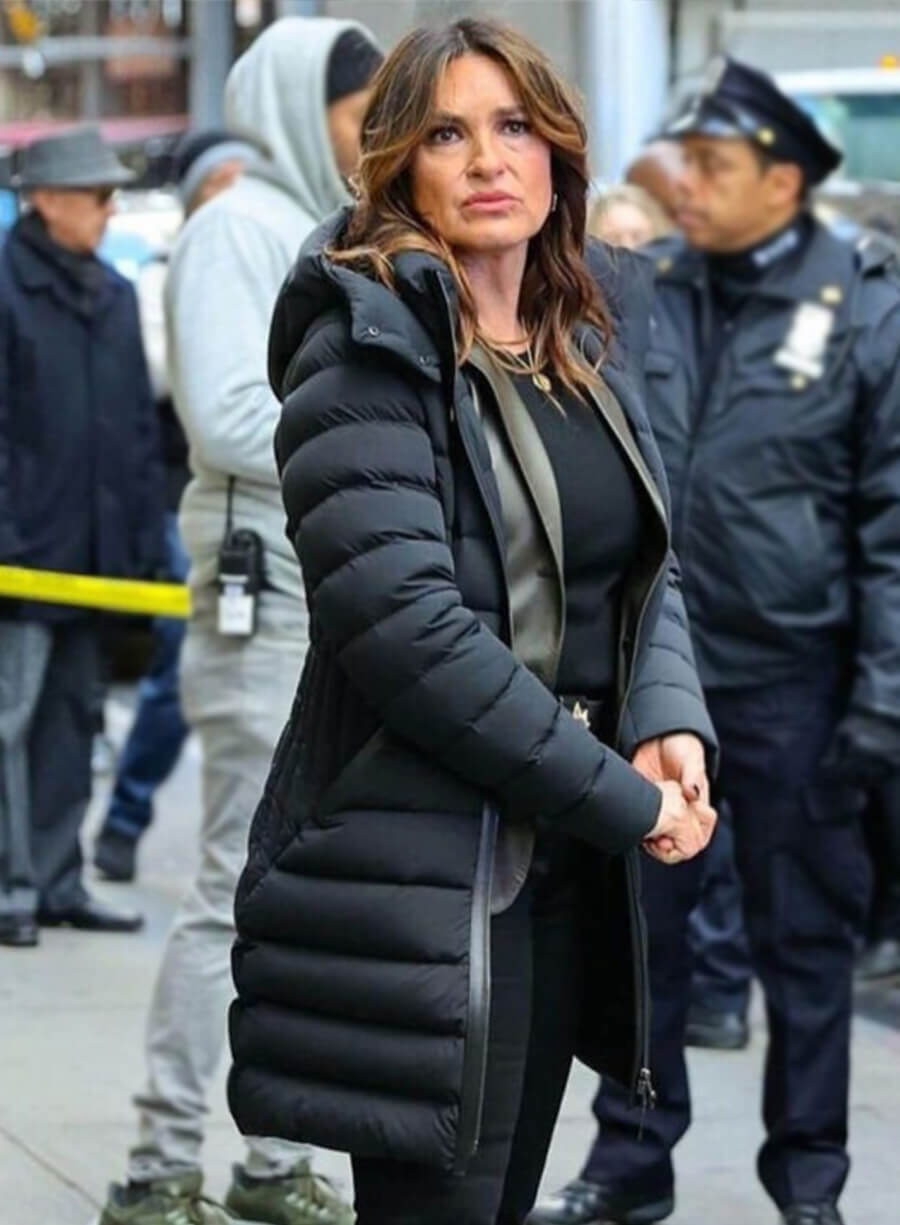 Law & Order SVU Black Oliva Benson Puffer Jacket