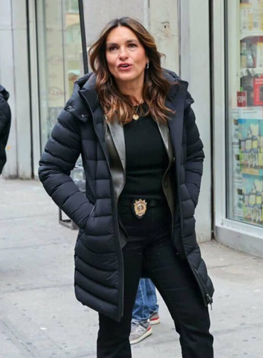 Law & Order SVU Black Oliva Benson Puffer Jacket