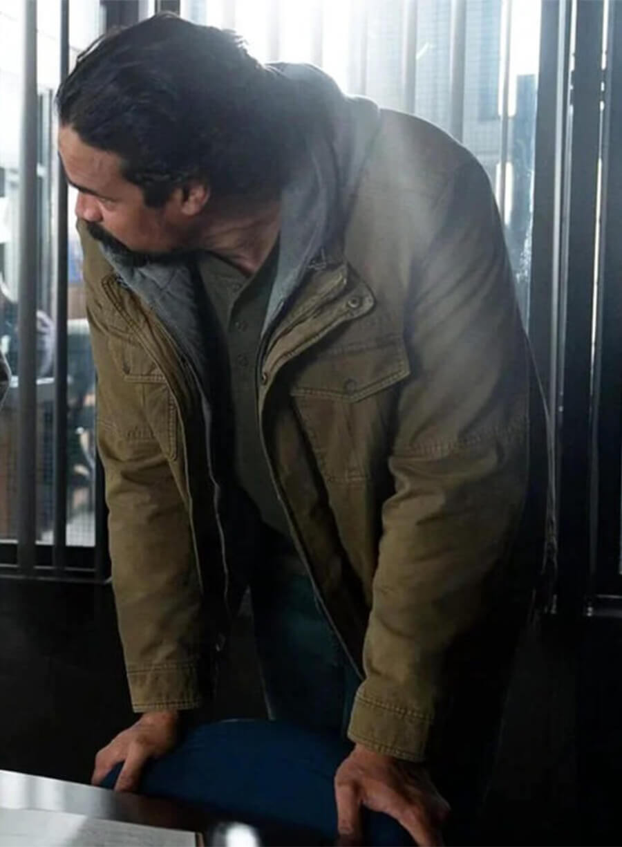 Law & Order SVU S26 Paul Gomez Brown Cotton Jacket