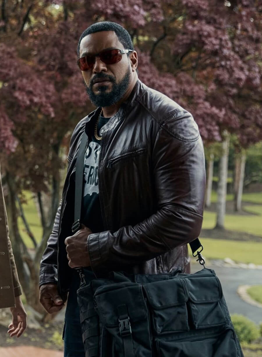 Laz Alonso The Boys Mother’s Milk Brown Leather Jacket