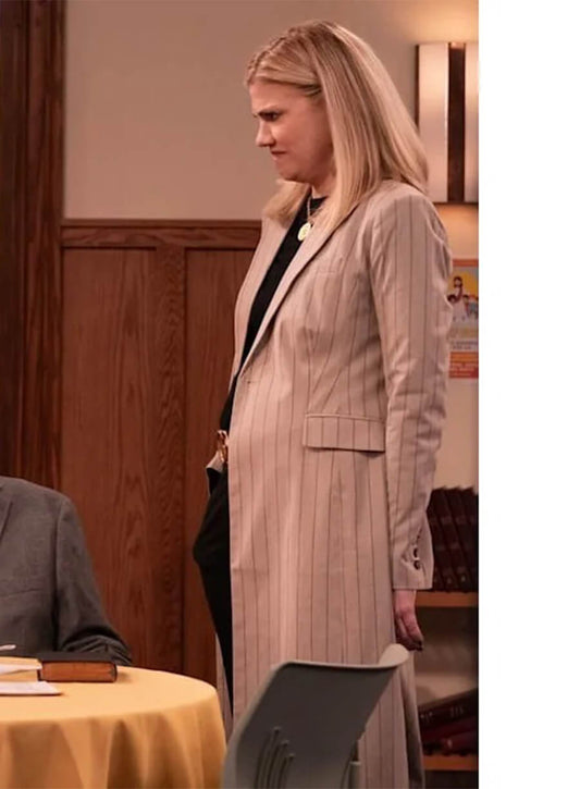 Leanne 2025 Kristen Johnston Carol Long Coat 