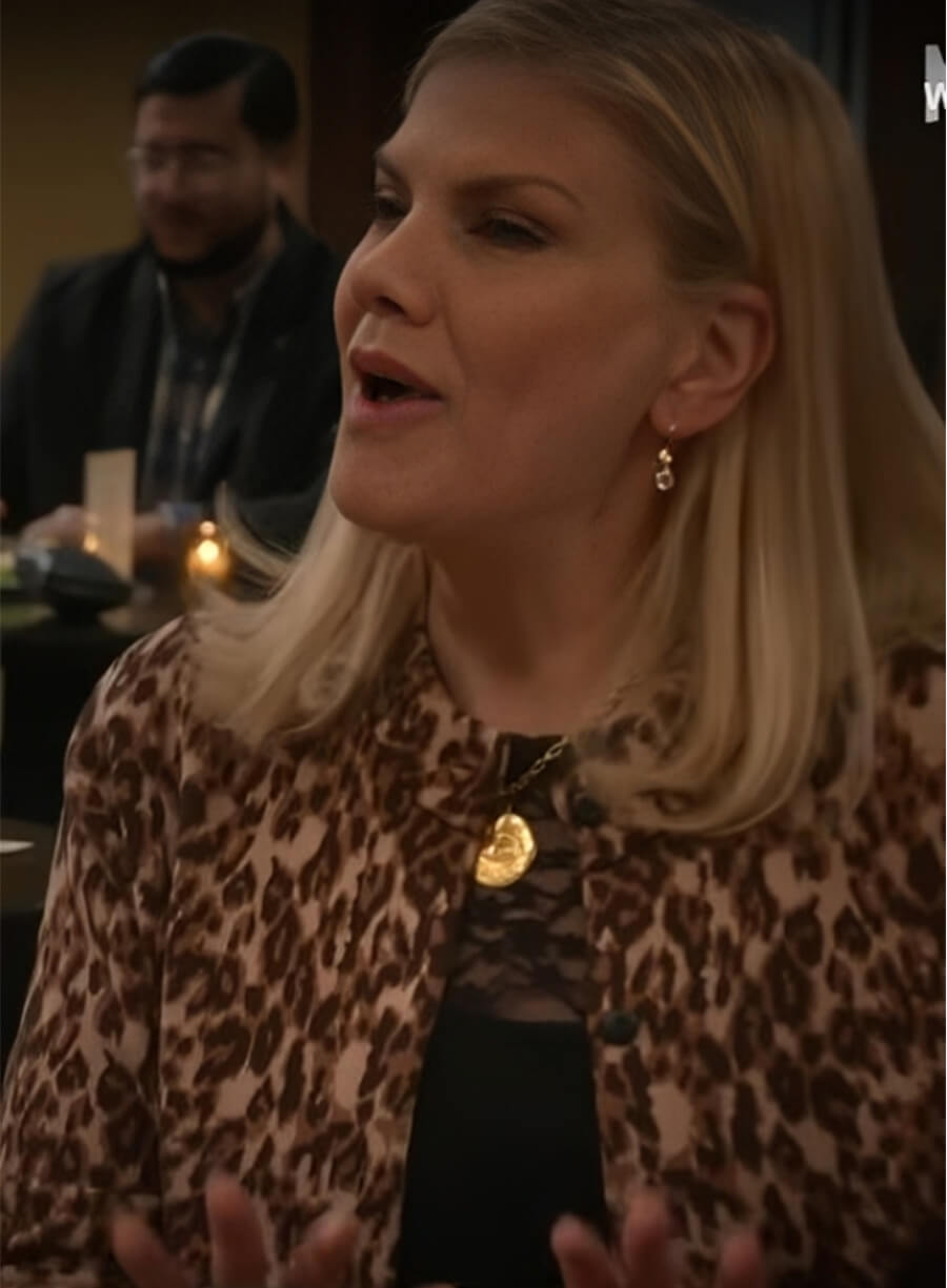 Leanne 2025 Kristen Johnston Carol Leopard Printed Jacket