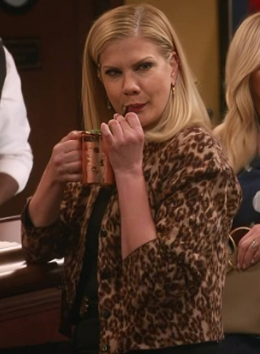 Leanne 2025 Kristen Johnston Carol Leopard Printed Jacket