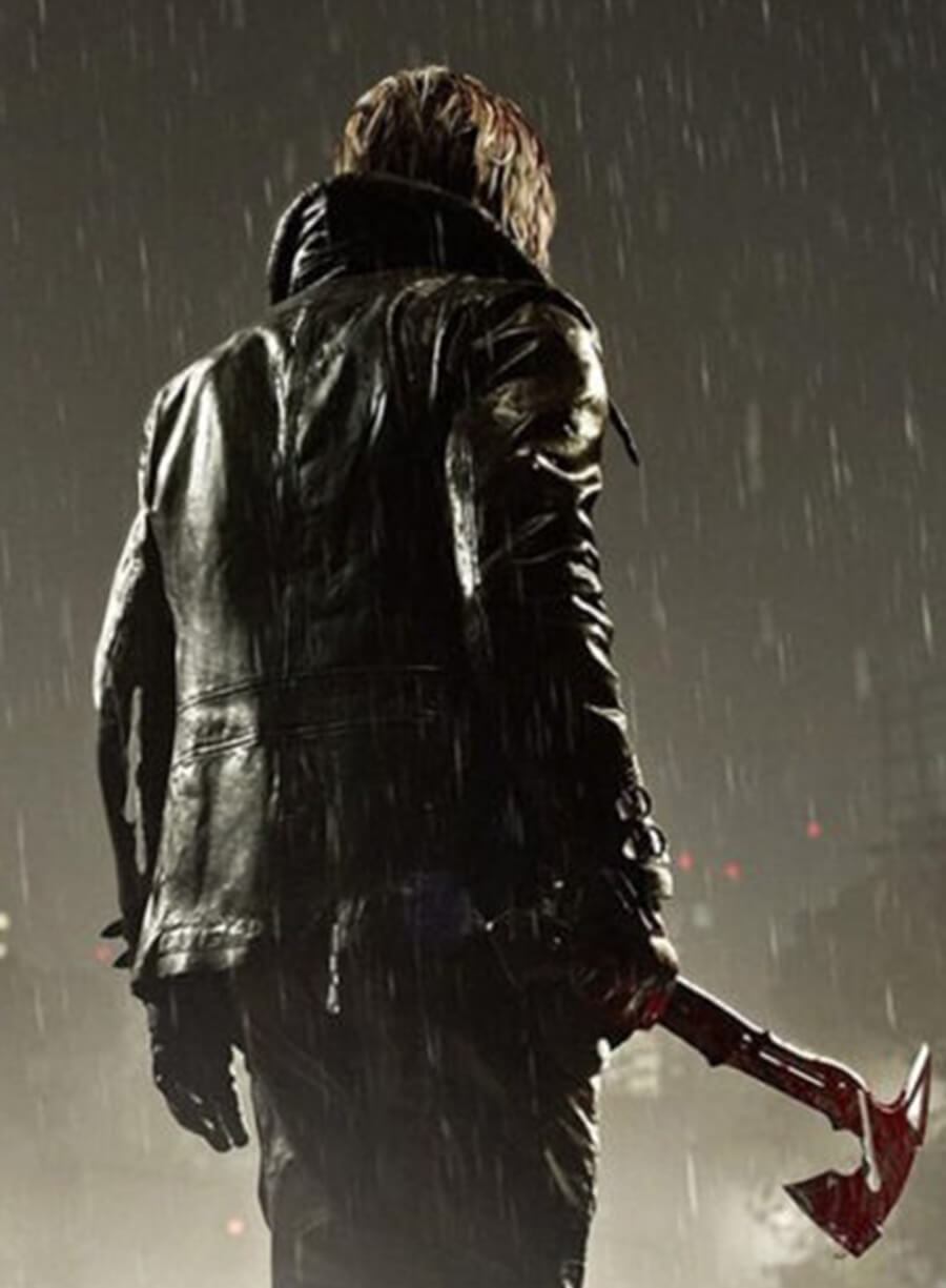 Leon Kennedy Resident Evil: Requiem 2026 Black Leather Jacket