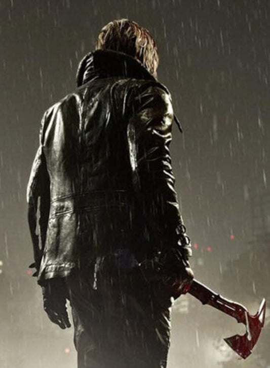 Leon Kennedy Resident Evil: Requiem 2026 Black Leather Jacket
