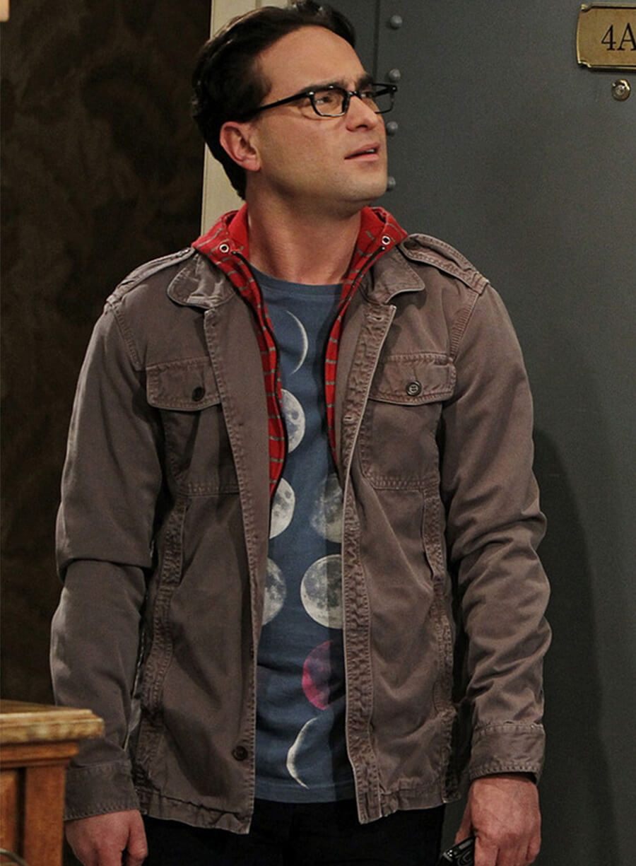Leonard Hofstadter The Big Bang Theory Grey Cotton Jacket