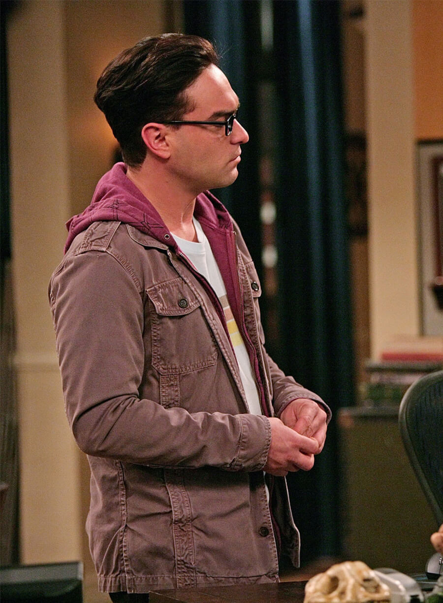 Leonard Hofstadter The Big Bang Theory Grey Cotton Jacket