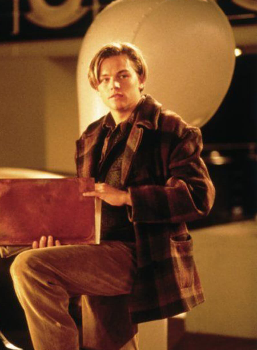 Leonardo Dicaprio Jack Dawson Titanic Wool Coat